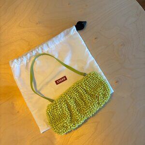 STAUD Beaded Bean Clutch – Citron